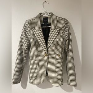 Smythe Patch Pocket Duchess Blazer Ivory Black